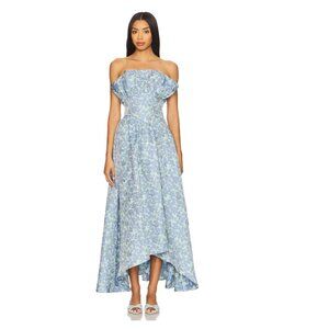 x REVOLVE Jacquard Asymmetric Gown